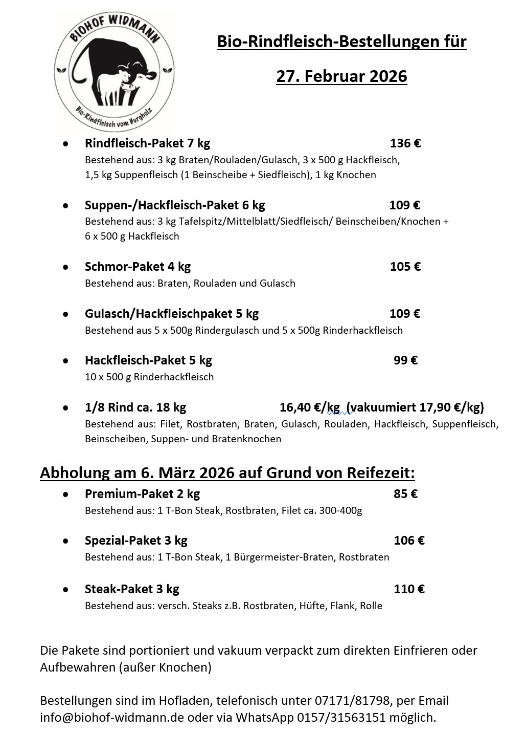 Rind 27. Februar 2026